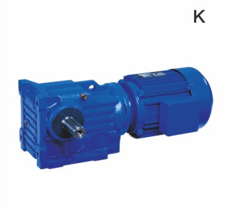 Redutor de engrenagem cônica helicoidal série K